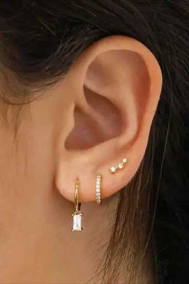 Gold Hoop Earing