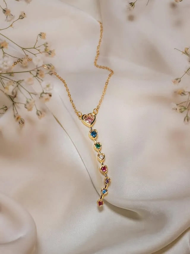 Eterna Hearts Drop Necklace